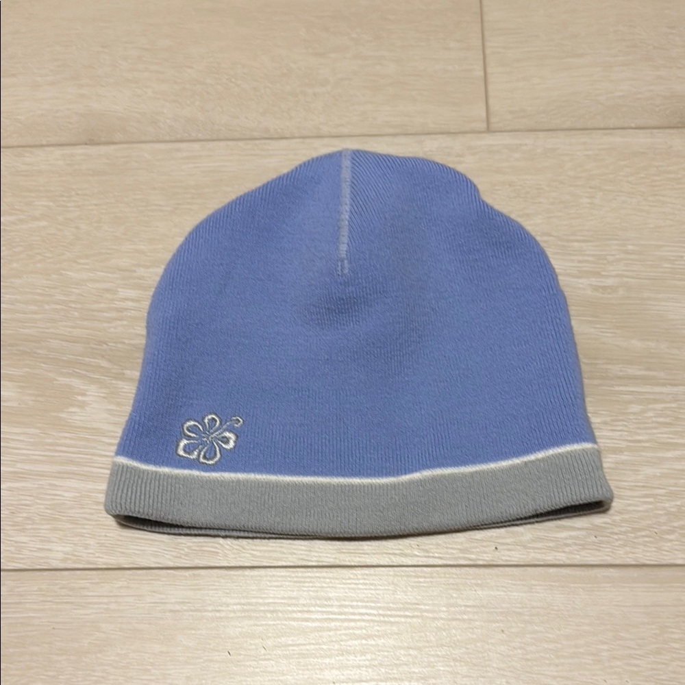 Aeropostale Y2K Blue and Gray Beanie Hat